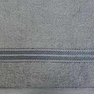Ręcznik klasyczny bawęłna frotte LORI 30X50 stalowy