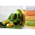 Jednokolorowy ręcznik frotte GADKI 70X140 ciemny zielony