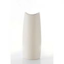 Klasyczny wazon ceramiczny RISO 14X9X35 kremowy
