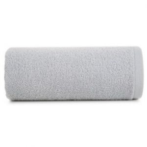 Ręcznik klasyczny frotte GŁADKI 30X50 srebrny