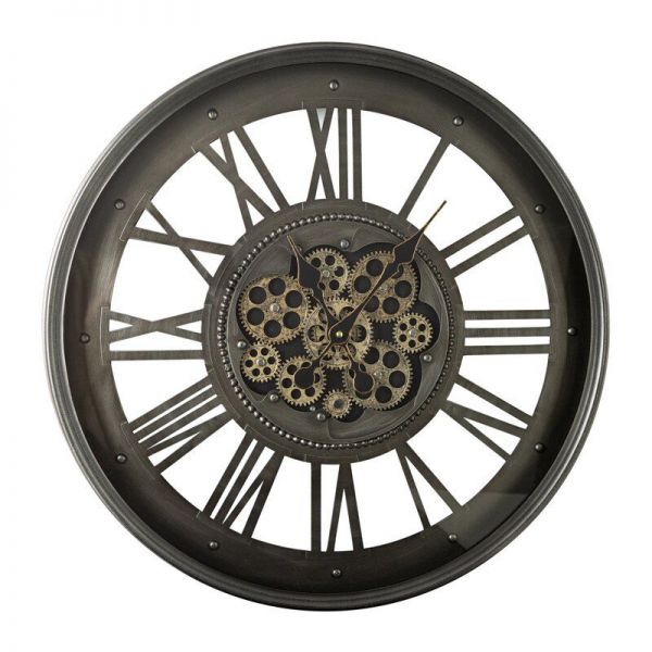 Zegar ścienny cyfry rzymskie 60X7X60 stalowy