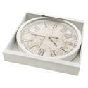 Zegar ścienny cyfry rzymskie 40X7X40 beżowy