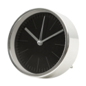 Zegar stołowy vintage na baterię 11X4X11 czarny+srebrny