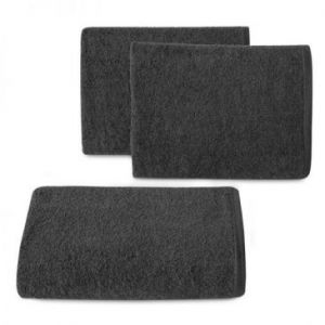 Jednokolorowy ręcznik frotte GADKI 50X100 czarny