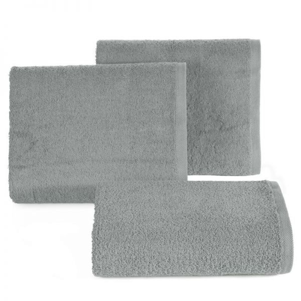 Jednokolorowy ręcznik bawełna frotte GADKI 50X100 stalowy