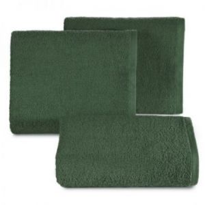 Jednokolorowy ręcznik frotte GADKI 100X150 ciemny zielony