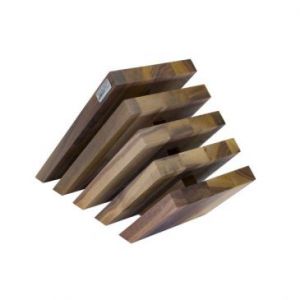 Artelegno 5-elementowy blok magnetyczny z drewna orzechowego