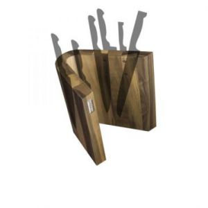 Artelegno Magnetyczny blok na noże z drewna orzechowego