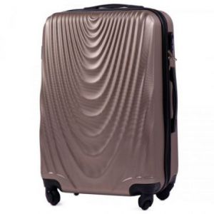 Wings Falcon Średnia walizka podróżna twarda z ABS M szampan