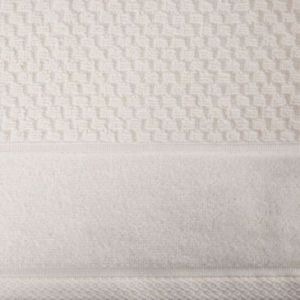 Ręcznik bawełniany z bordiurą FRIDA 50X90 kremowy
