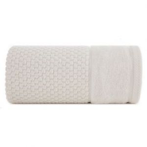 Ręcznik bawełniany z bordiurą FRIDA 70X140 kremowy