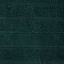 Ręcznik bawełniany DALI z bordiurą w paseczki srebrna nitka 30X50 ciemny zielony
