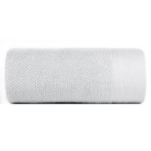 Ręcznik frotte z szeroką bordiurą RISO 50X90 srebrny