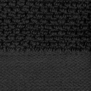 Ręcznik frotte z szeroką bordiurą RISO 50X90 czarny