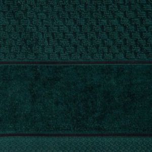 Ręcznik bawełniany z bordiurą FRIDA 0X50 ciemny zielony