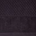 Ręcznik bawełniany z szeroką welurową bordiurą FRIDA 50X90 czarny