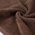 Ręcznik bawełniany z bordiurą FRIDA 50X90 ciemny brązowy