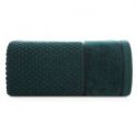 Ręcznik bawełniany z bordiurą FRIDA 50X90 ciemny zielony