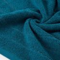 Ręcznik bawełniany zdobioną błyszczącą nicią DALI 50X90 turkusowy