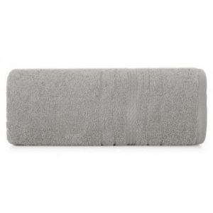 Ręcznik bawełniany z ozdobną bordiurą ELMA 50X90 srebrny