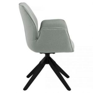 Actona Krzesło nowoczesne fotel na nogach SATO szare