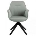 Actona Krzesło nowoczesne fotel na nogach SATO szare