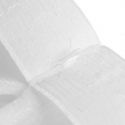 Homede Firana na taśmie flex z podwójną zakładką woal gnieciony KRESZ 140x140 biała