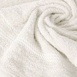 Ręcznik bawełniany z ozdobną bordiurą ELMA 70X140 kremowy