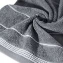 Ręcznik frotte z bordiurą MIRA 30X50 grafitowy
