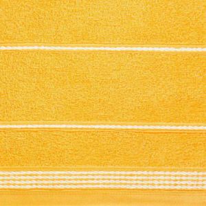 Ręcznik frotte z bordiurą MIRA 50X90 żółty