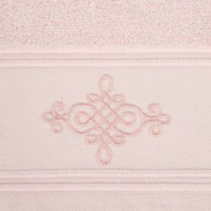 Ręcznik frotte z ornamentem KLAS 70X140 różowy
