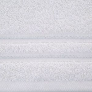 Ręcznik bawełniany ze stebnowaną bordiurą EMINA 70X140 biały