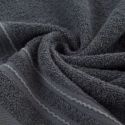 Ręcznik bawełniany ze stebnowaną bordiurą EMINA 30X50 grafitowy