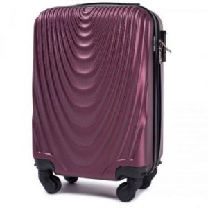 Wings Mała walizka kabinowa z ABS XS burgund