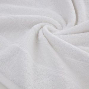 Ręcznik bawełniany z błyszczącą nicią LIANA 30X50 biały