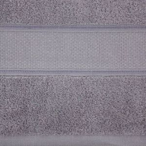 Ręcznik bawełniany z błyszczącą nicią LIANA 30X50 srebrny