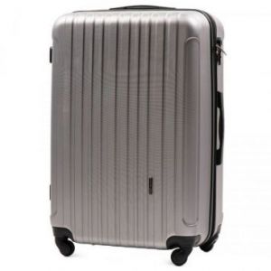 Wings Flamingo Duża walizka podróżna z ABS żebrowana L...