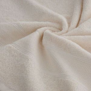Ręcznik bawełniany z błyszczącą nicią LIANA 30X50 kremowy
