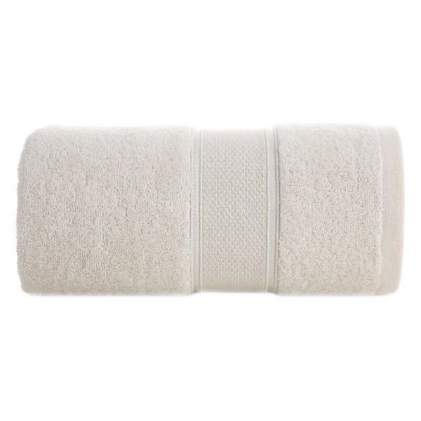 Ręcznik bawełniany z błyszczącą nicią LIANA 70X140 kremowy