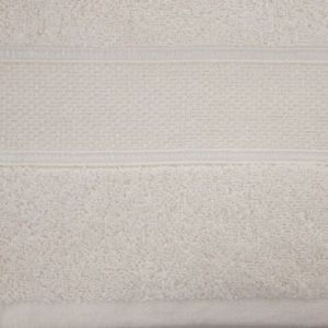 Ręcznik bawełniany z błyszczącą nicią LIANA 70X140 kremowy