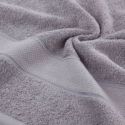 Ręcznik bawełniany z błyszczącą nicią LIANA 70X140 srebrny