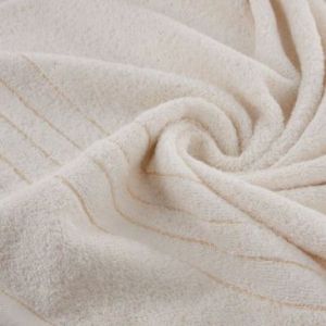 Ręcznik bawełniany z błyszczącą nicią GALA 30X50 kremowy