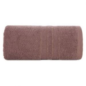 Ręcznik bawełniany z błyszczącą nicią GALA 50X90 jasnobrązowy