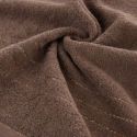 Ręcznik bawełniany z błyszczącą nicią GALA 50X90 ciemnobrązowy