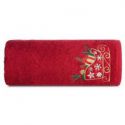 Ręcznik świąteczny sanie SANTA 70X140 czerwony x3