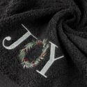 Ręcznik świąteczny haft JOY SANTA 50X90 stalowy x6