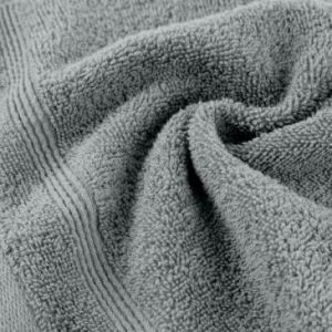 Ręcznik bawełniany z wypukłą bordiurą ALINE 30X50 srebrny