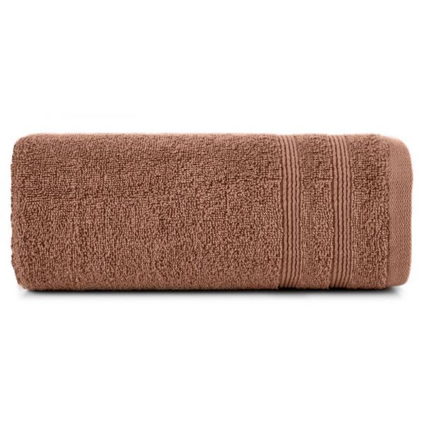 Ręcznik bawełniany z wypukłą bordiurą ALINE 30X50 ceglasty