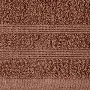 Ręcznik bawełniany z wypukłą bordiurą ALINE 70X140 ceglany
