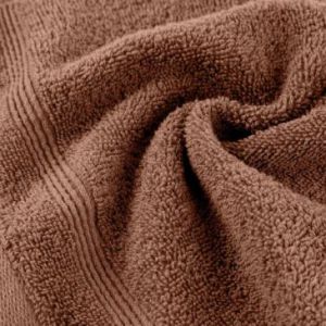 Ręcznik bawełniany z wypukłą bordiurą ALINE 70X140 ceglany